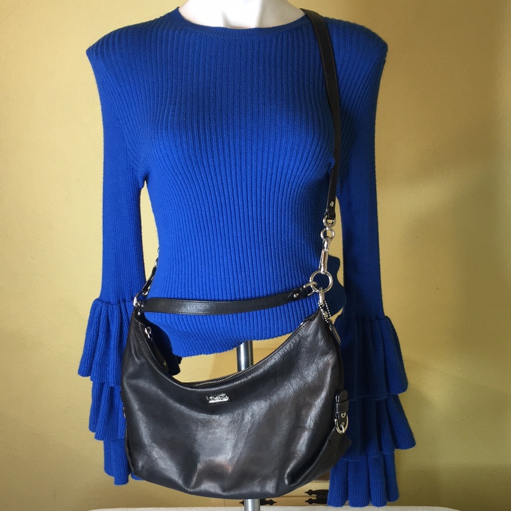 Coach Black Leather Crossbody Bag